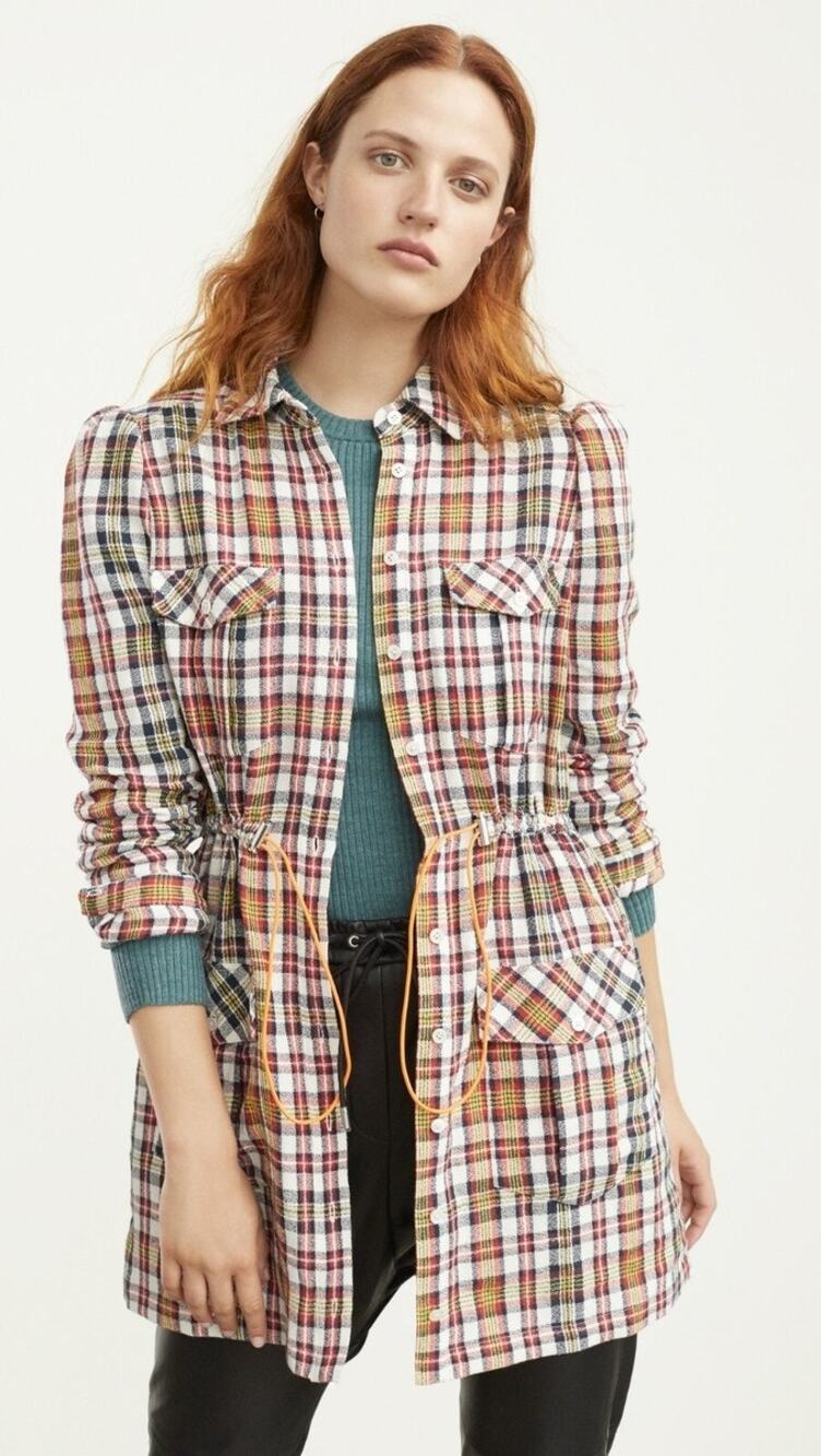 VERONICA BEARD Corinne Shirt Dress Size 0 NWT Retail $595
